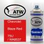 Preview: Chevrolet, Blaze Red, 75U / WA8537: 400ml Sprühdose, von ATW Autoteile West.